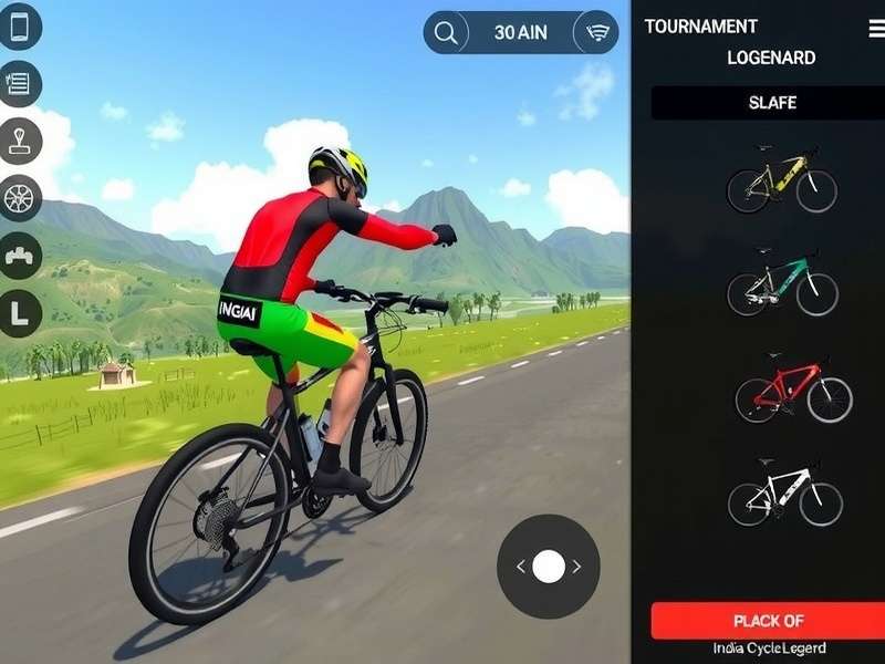 India Cycle Legend tournament screen showing competitive leaderboard